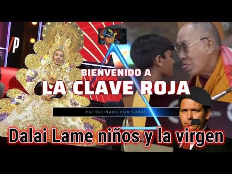 Dalai Lame niños y la virgen